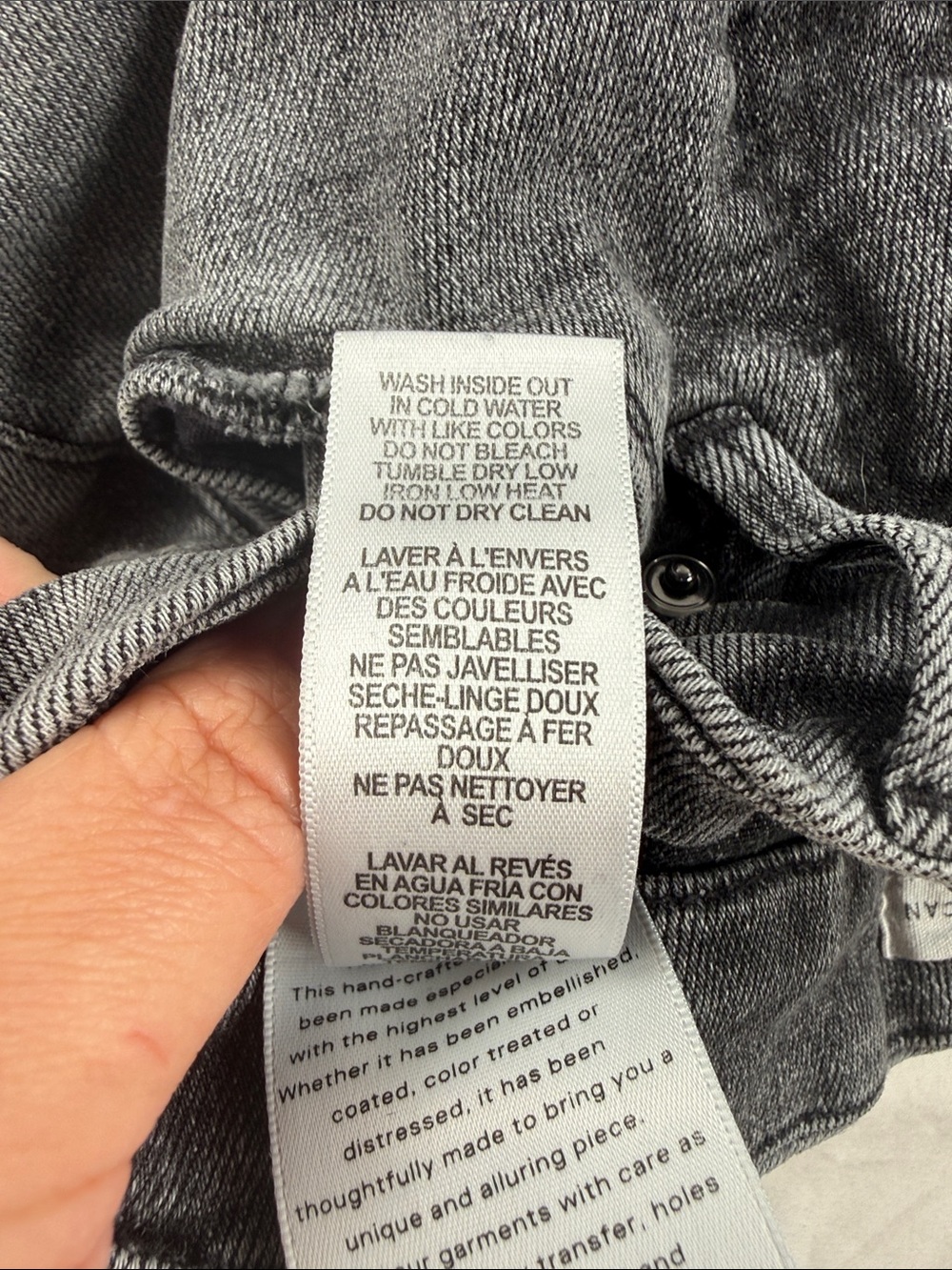 Good American Charcoal Skinny High-Rise Jeans - Picture 6 of 8
